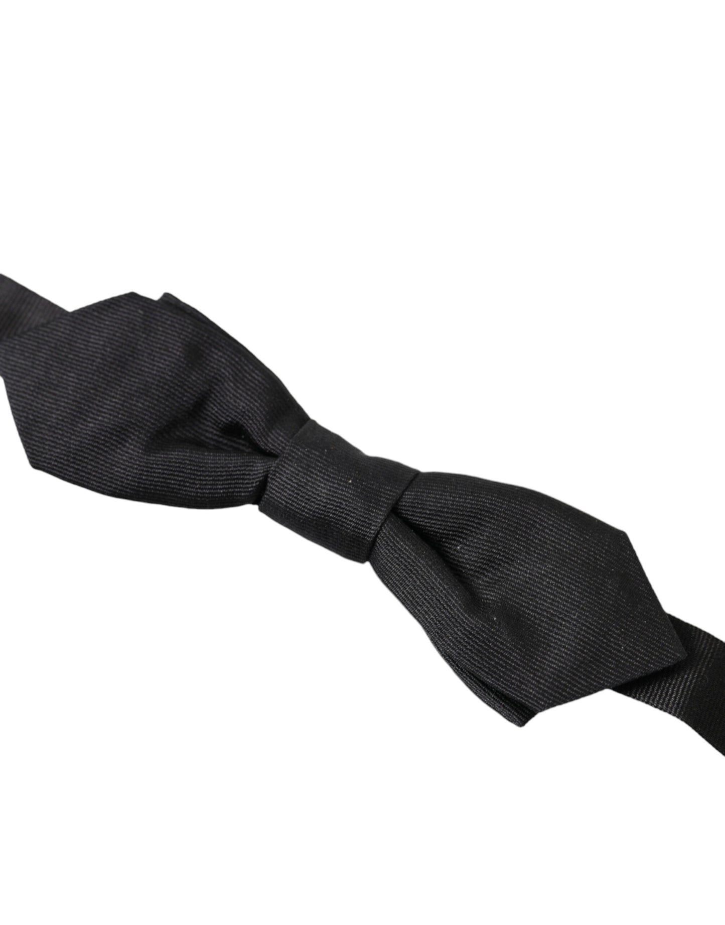 Dolce &amp; Gabbana Elegant Silk Black Bow Tie