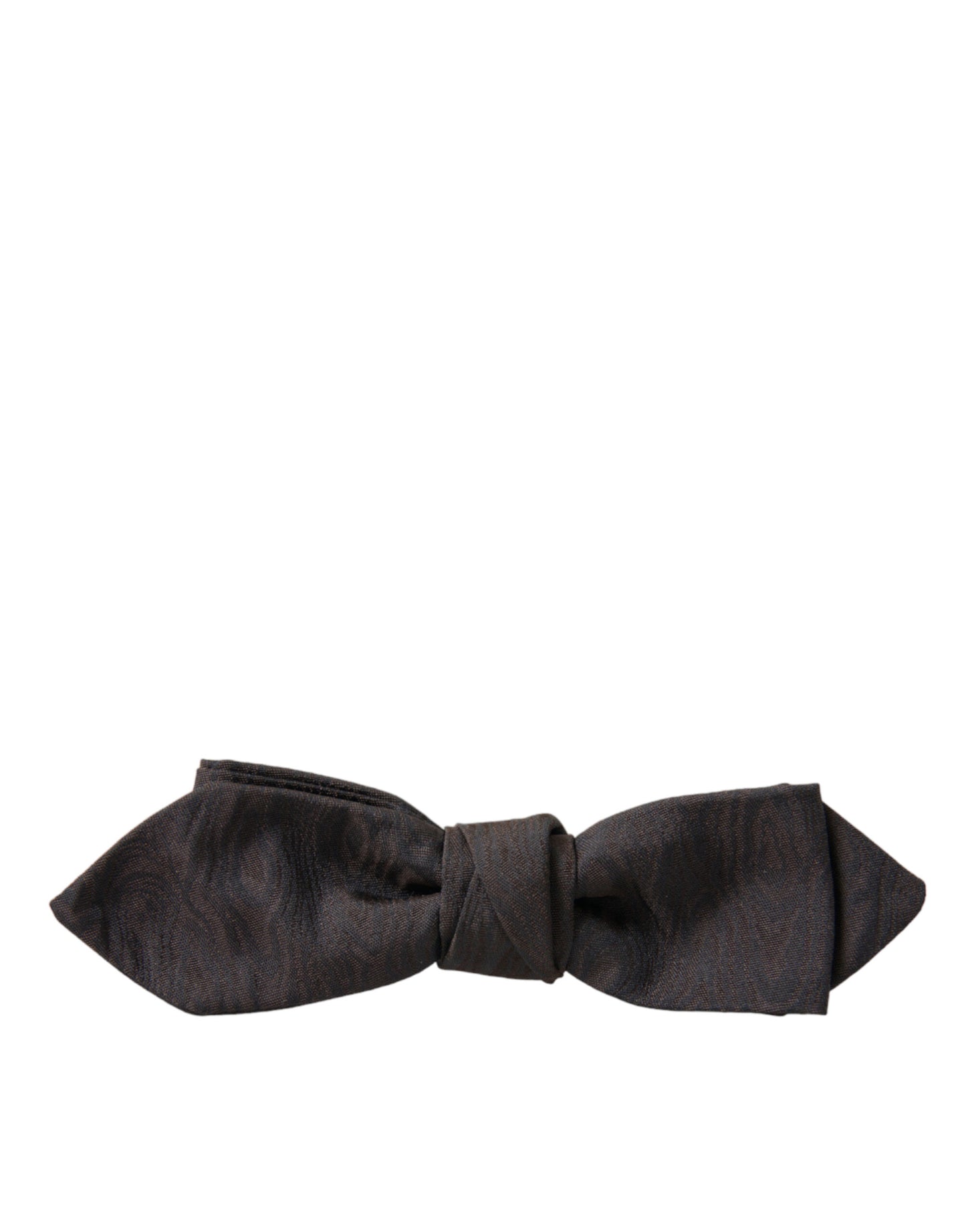 Dolce &amp; Gabbana Elegant Brown Silk Blend Bow Tie