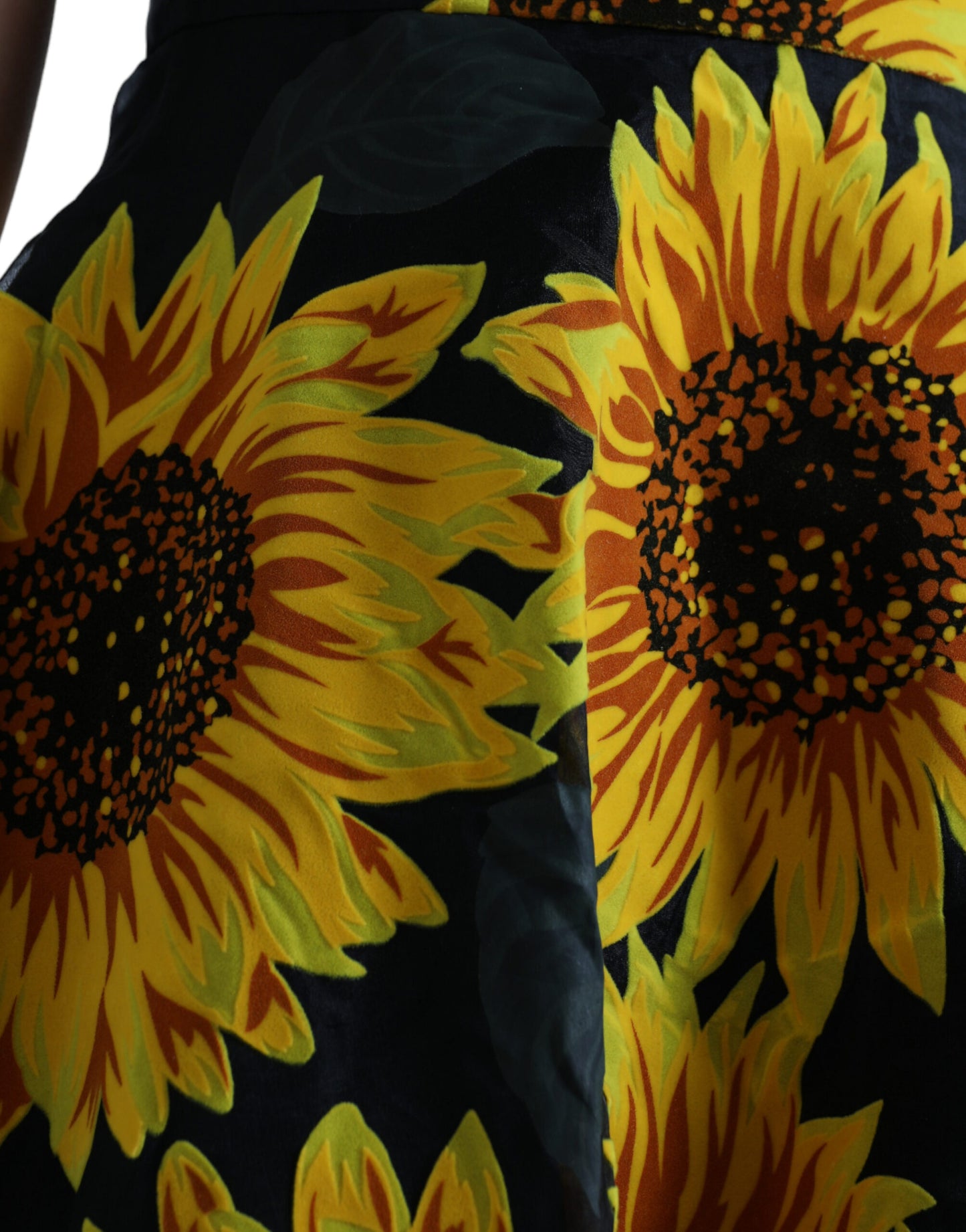 Dolce & Gabbana Summery Sunflower A-Line Midi Dress