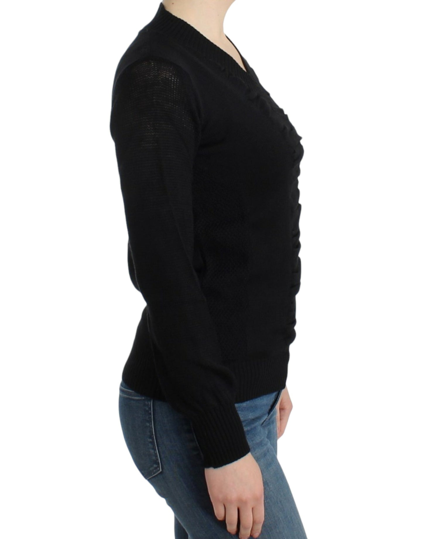 Costume National Elegant V-Neck Lightweight Sweater