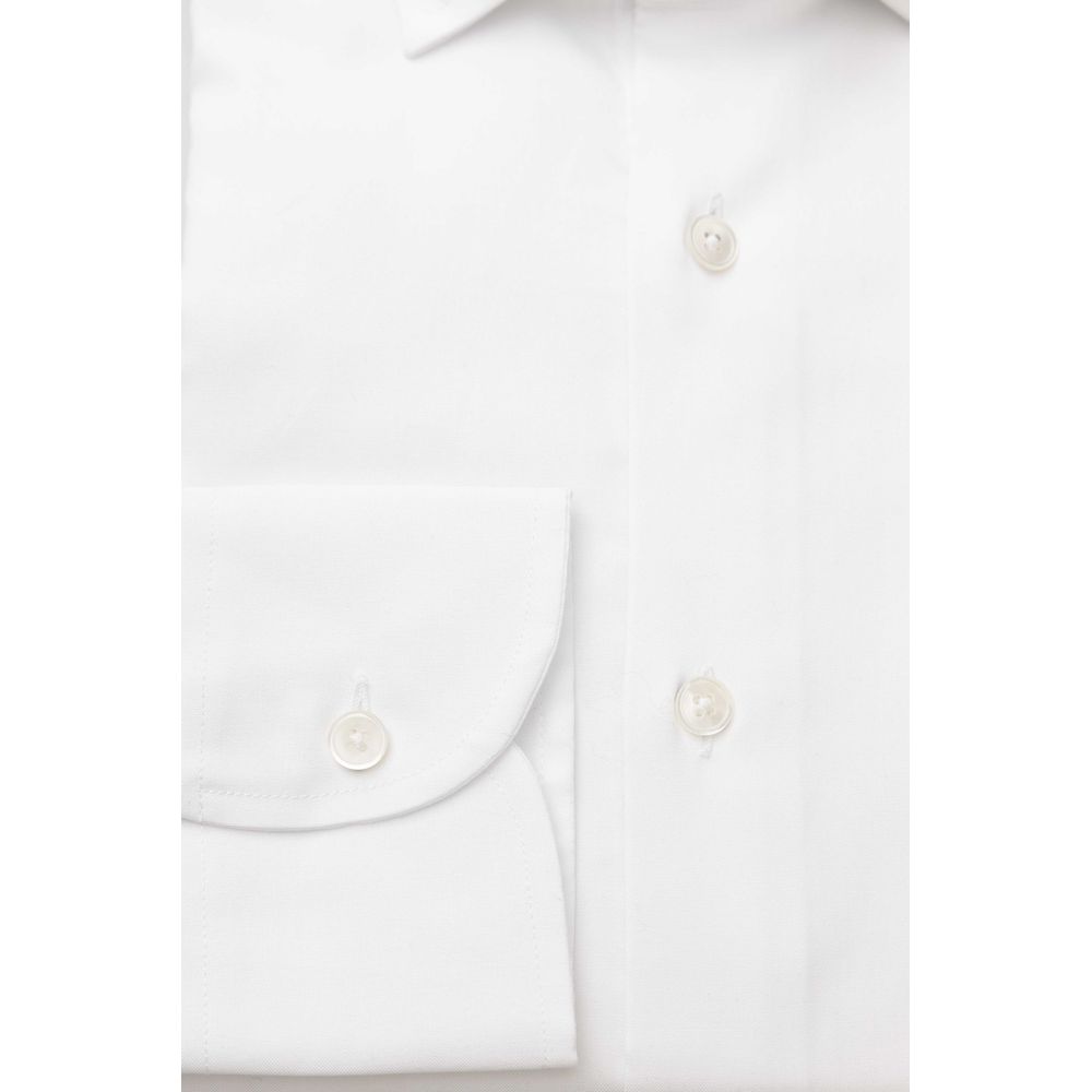 Bagutta White Cotton Men's Shirt