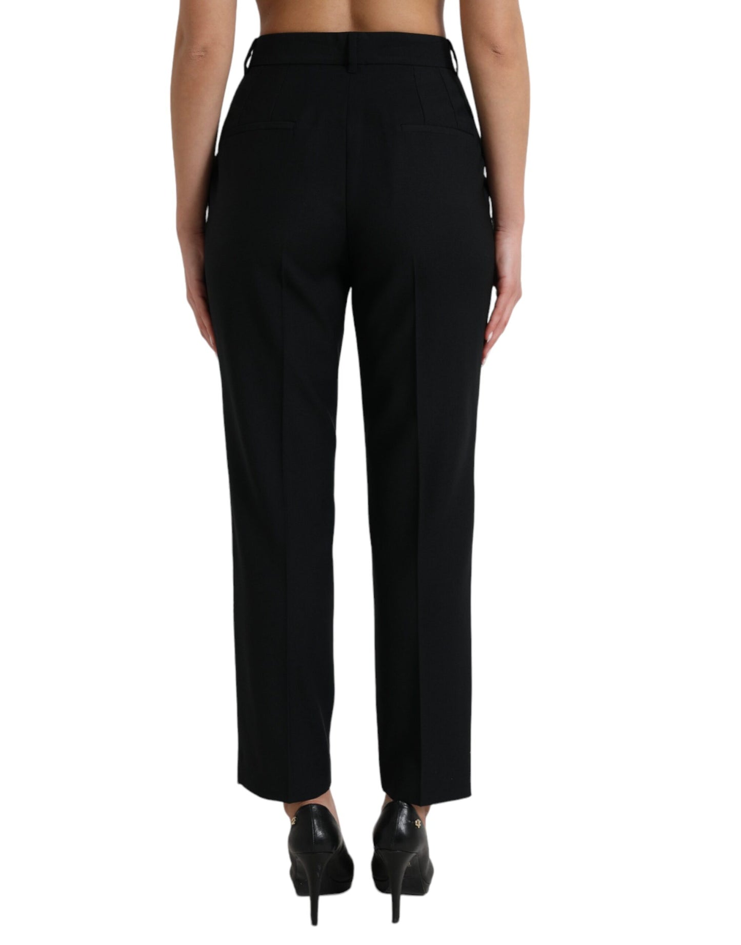 Dolce & Gabbana Elegant High Waist Wool Pants