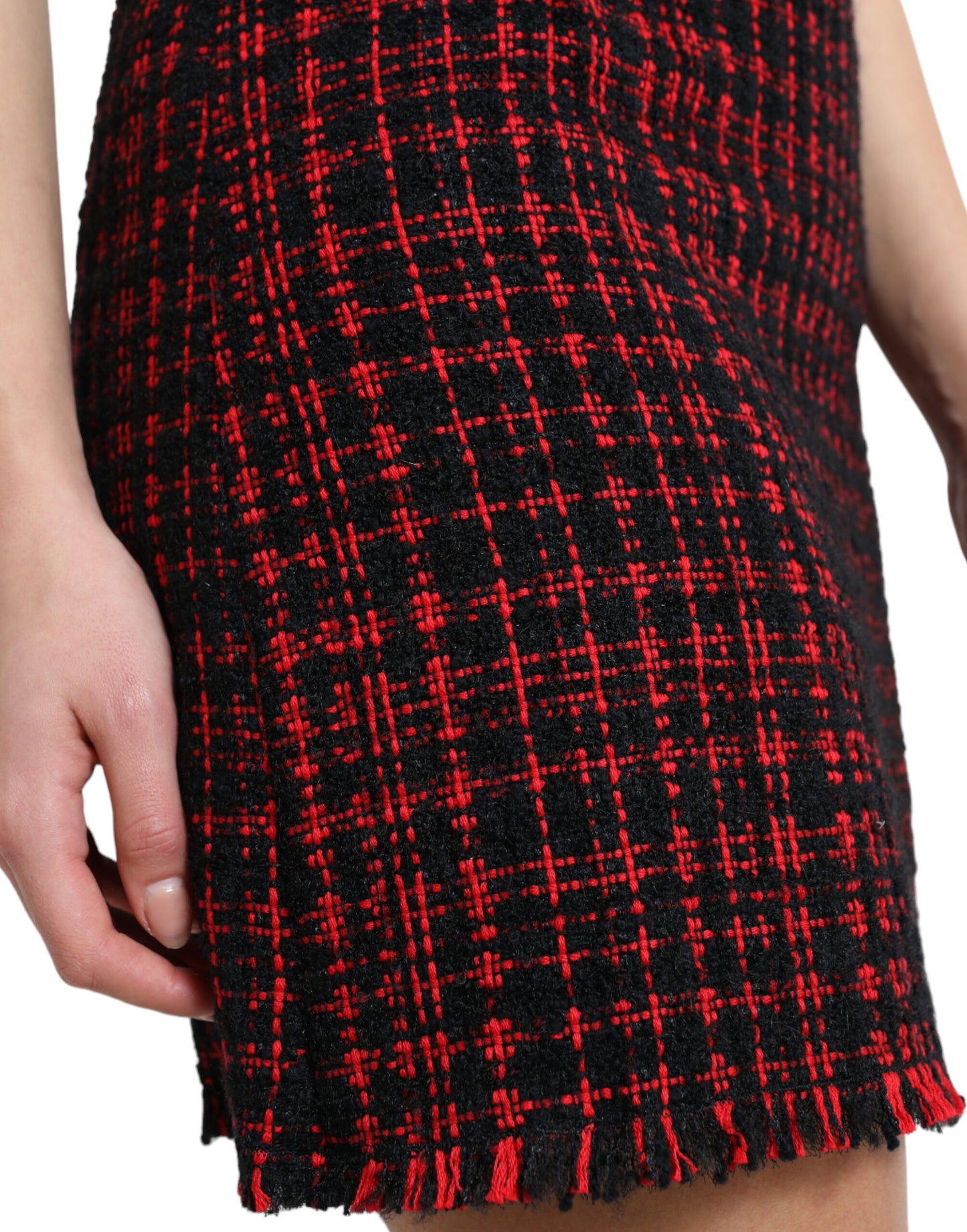 Dolce &amp; Gabbana Tantalizing Tartan High-Waist Mini Skirt