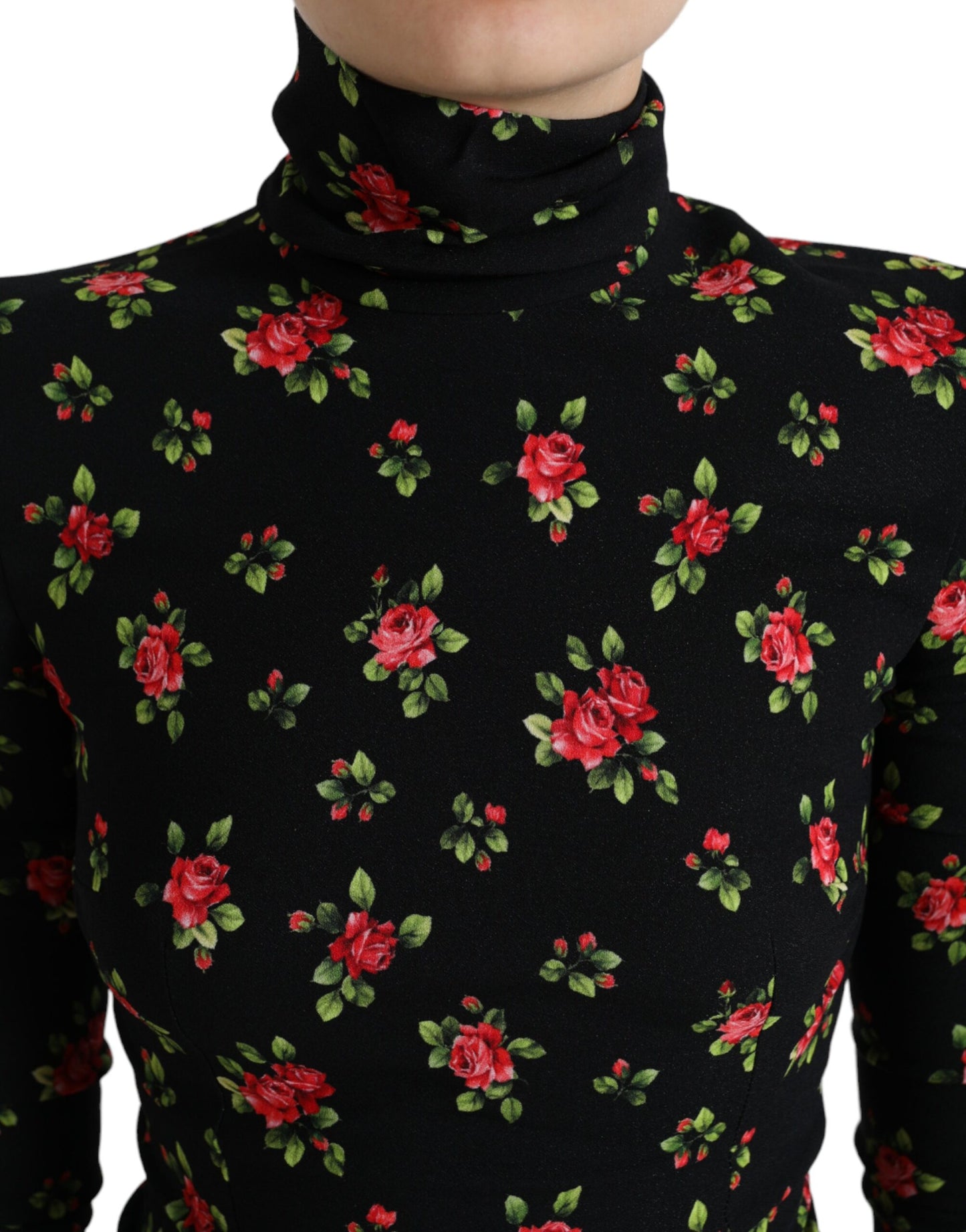 Dolce & Gabbana Elegant Floral Silk Blend Top