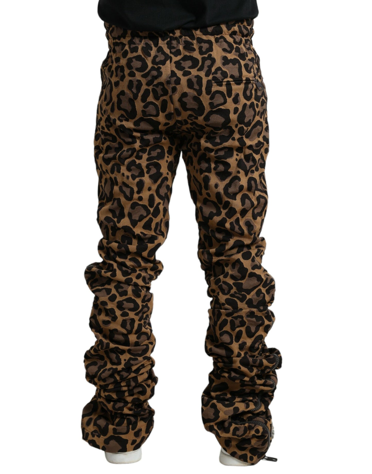 Dolce &amp; Gabbana Chic Leopard Print Jogger Pants