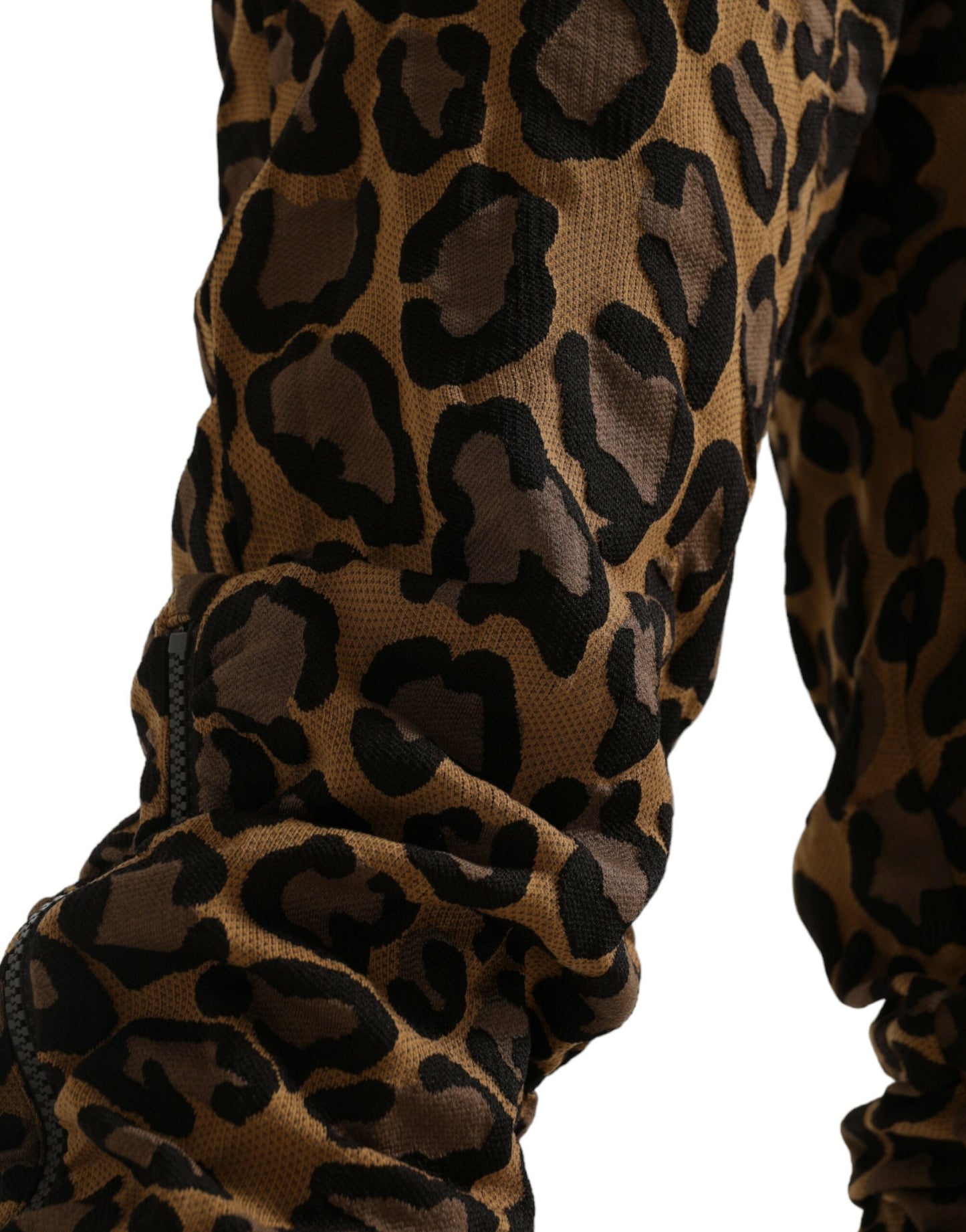 Dolce &amp; Gabbana Chic Leopard Print Jogger Pants