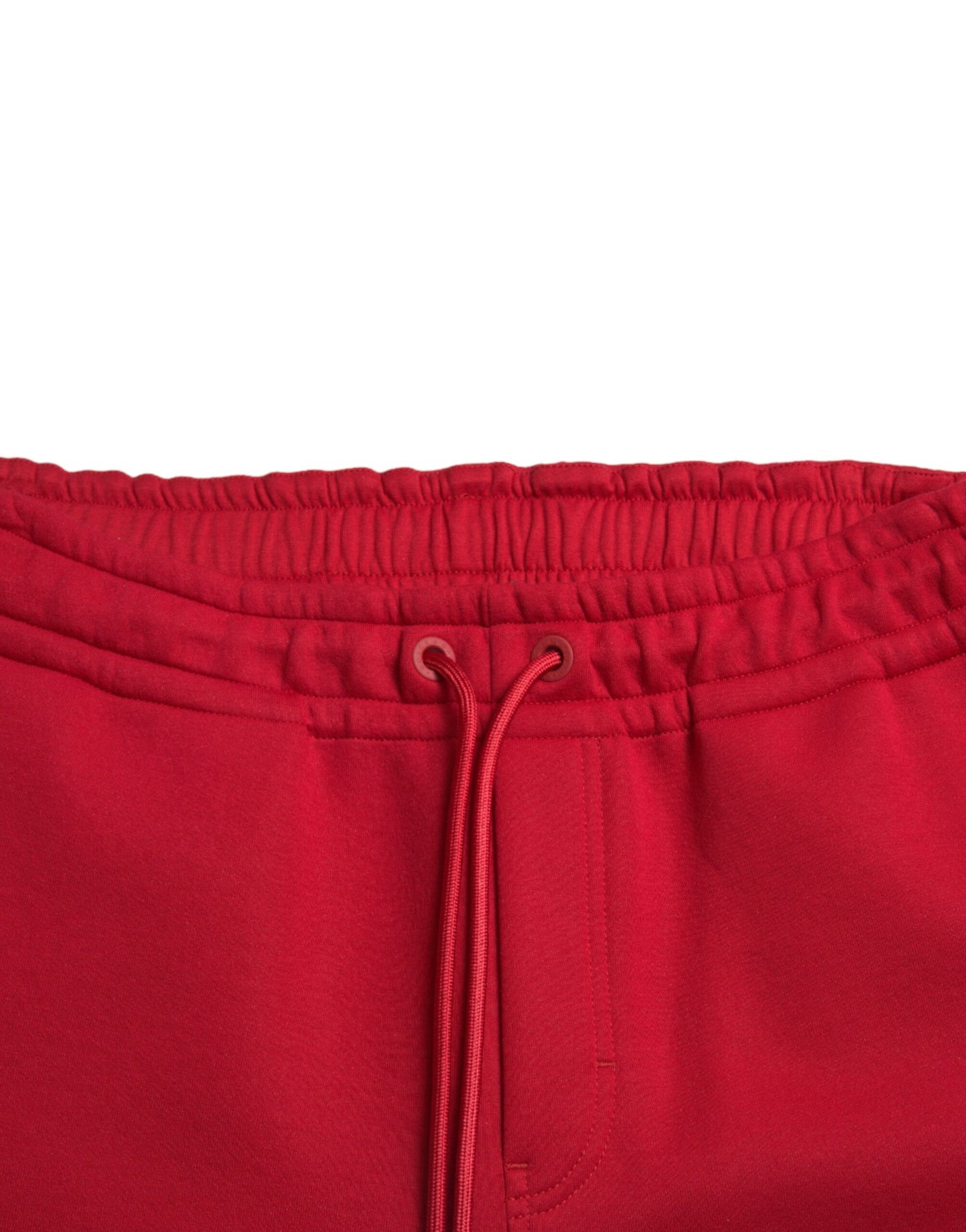 Dolce &amp; Gabbana Sizzling Red Cotton Blend Jogger Pants