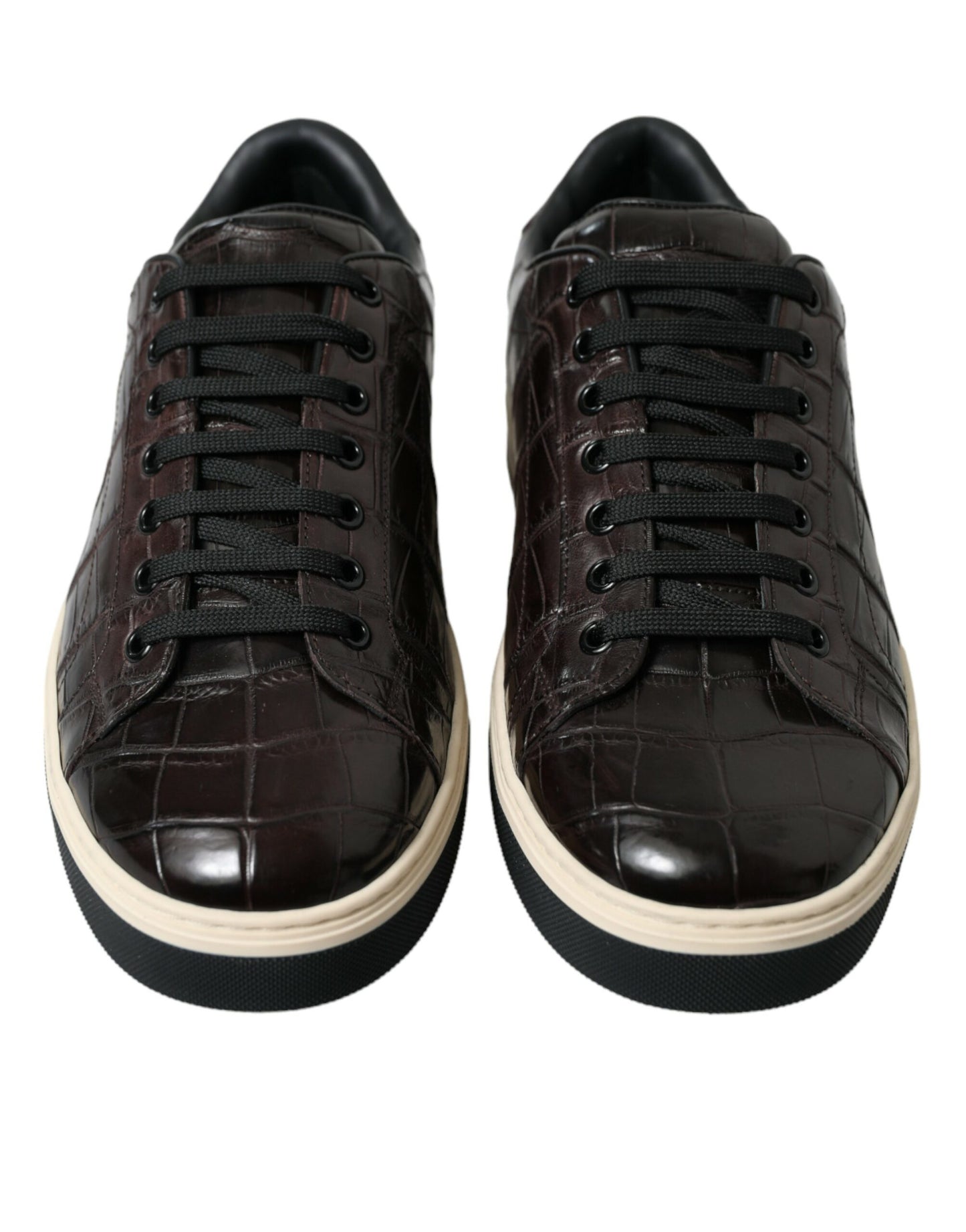 Dolce &amp; Gabbana Elegant Exotic Leather Low-Top Sneakers