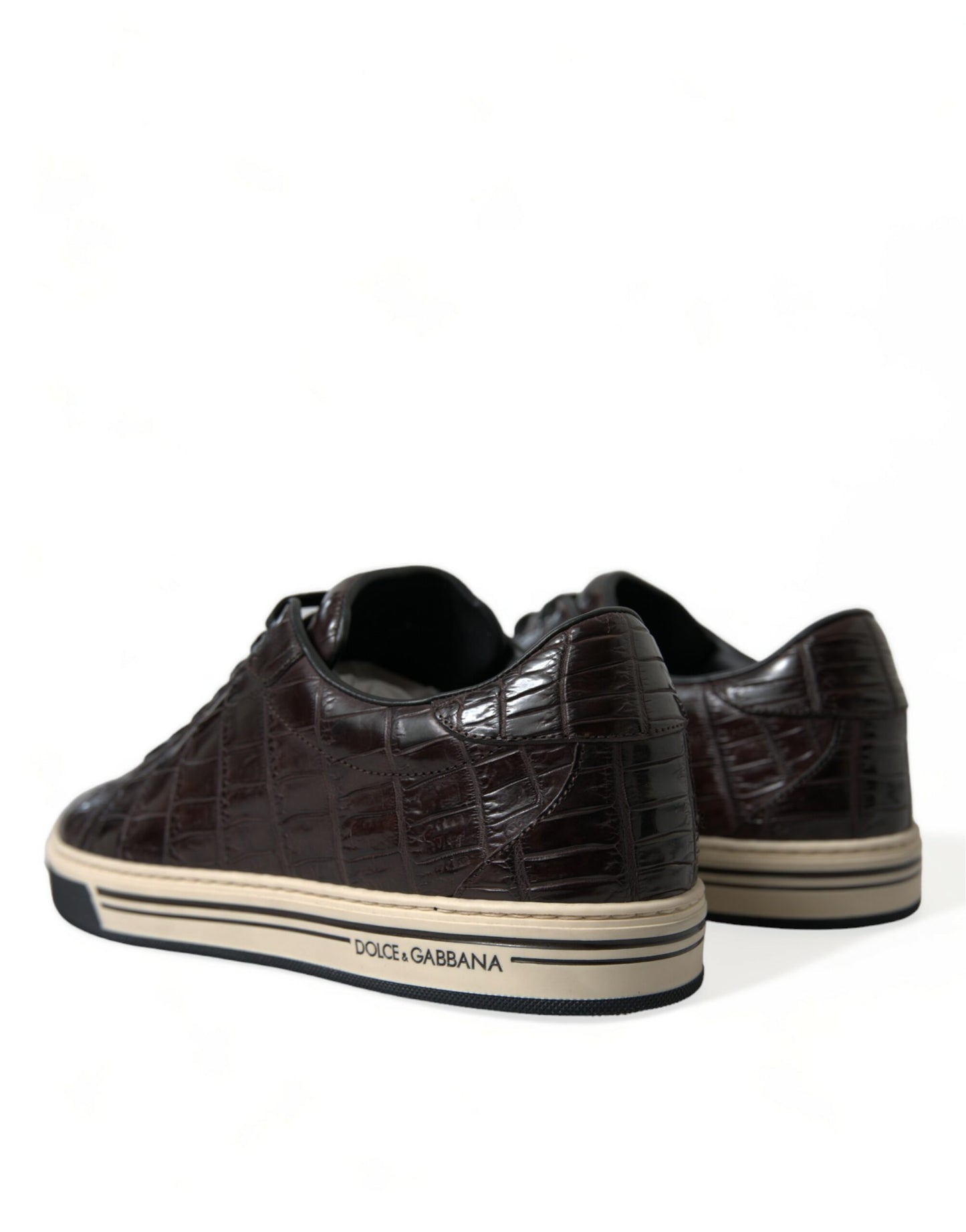 Dolce &amp; Gabbana Elegant Exotic Leather Low-Top Sneakers