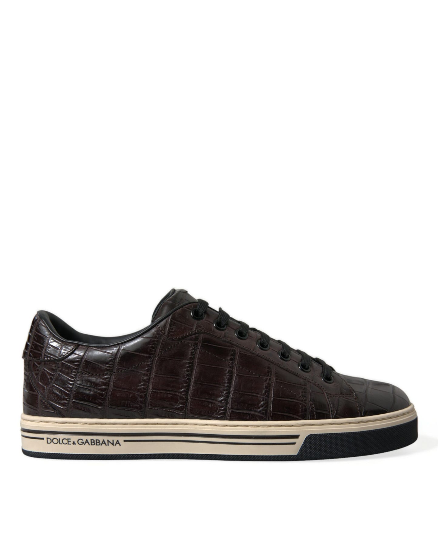 Dolce &amp; Gabbana Elegant Exotic Leather Low-Top Sneakers