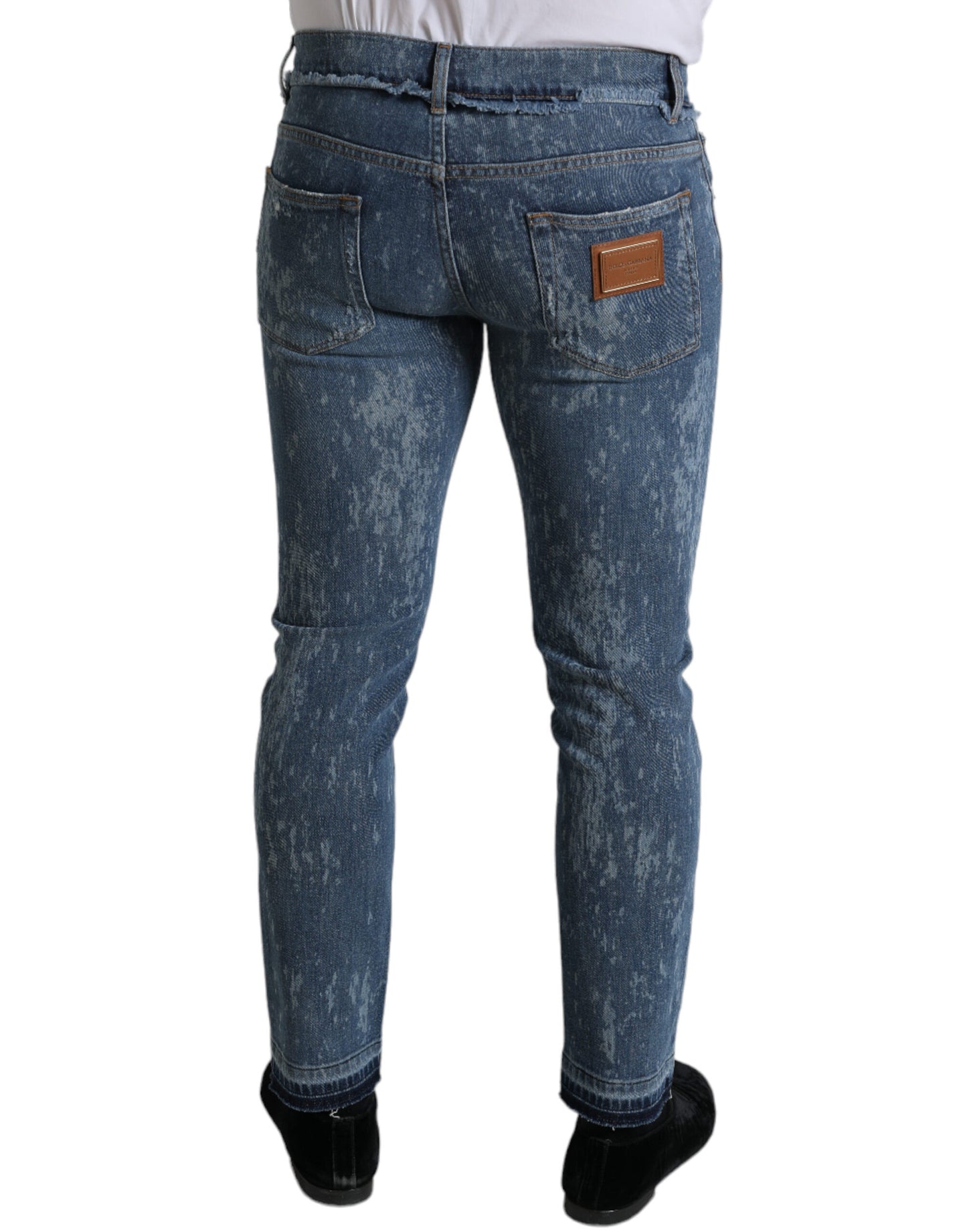 Dolce &amp; Gabbana Chic Blue Skinny Stretch Denim Jeans