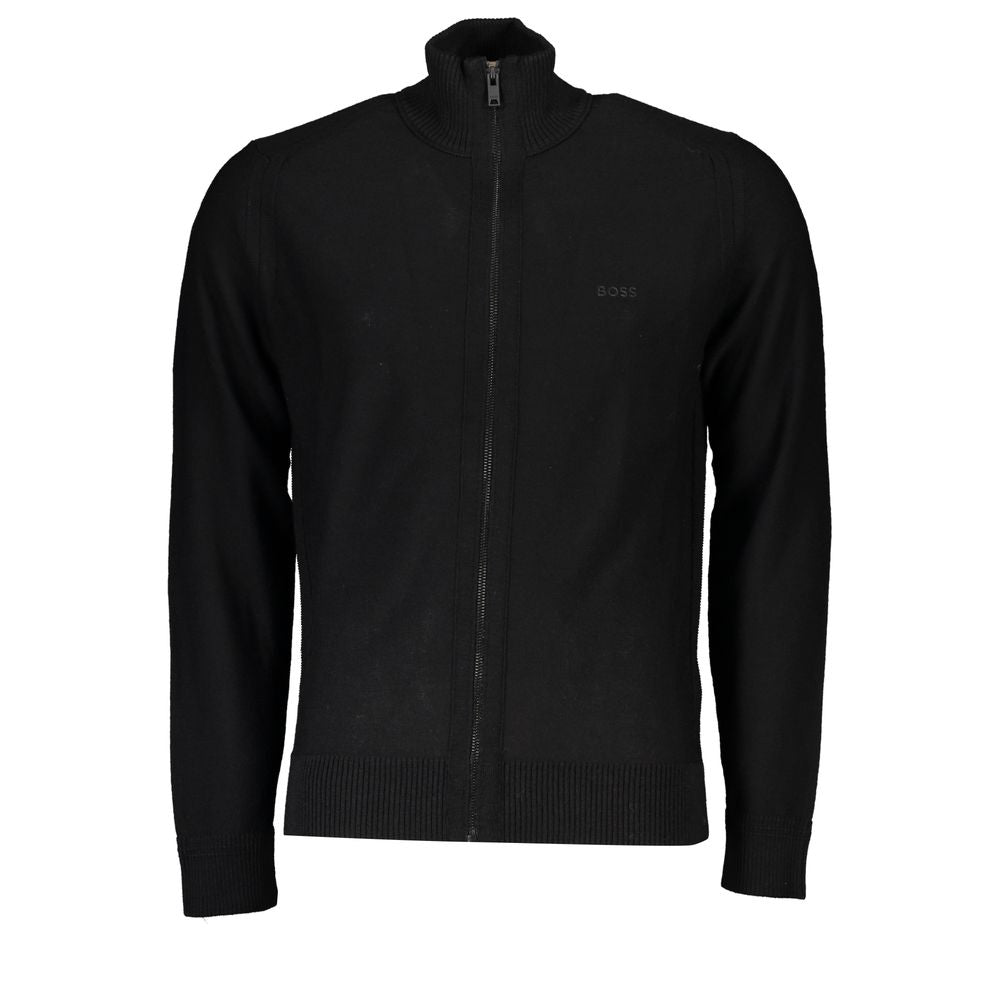 Hugo Boss Black Wool Men Sweater