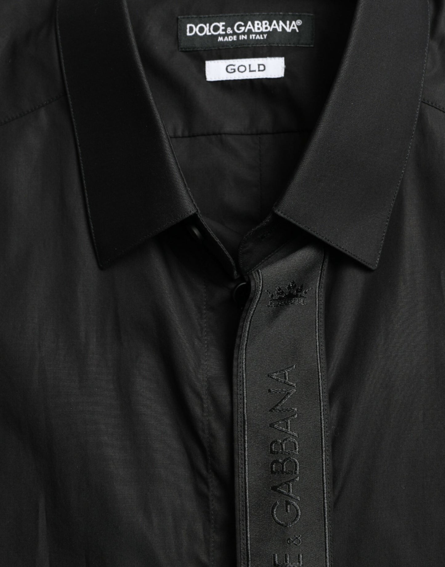 Dolce & Gabbana Elegant Black Slim Fit Dress Shirt