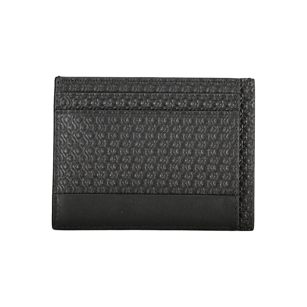 Calvin Klein Elegant Leather Card Holder with Contrasting Details