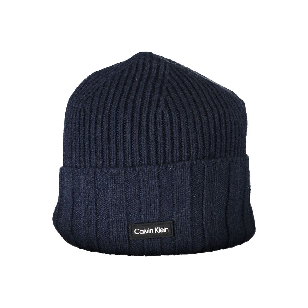 Calvin Klein Chic Contrast Detail Wool Blend Cap