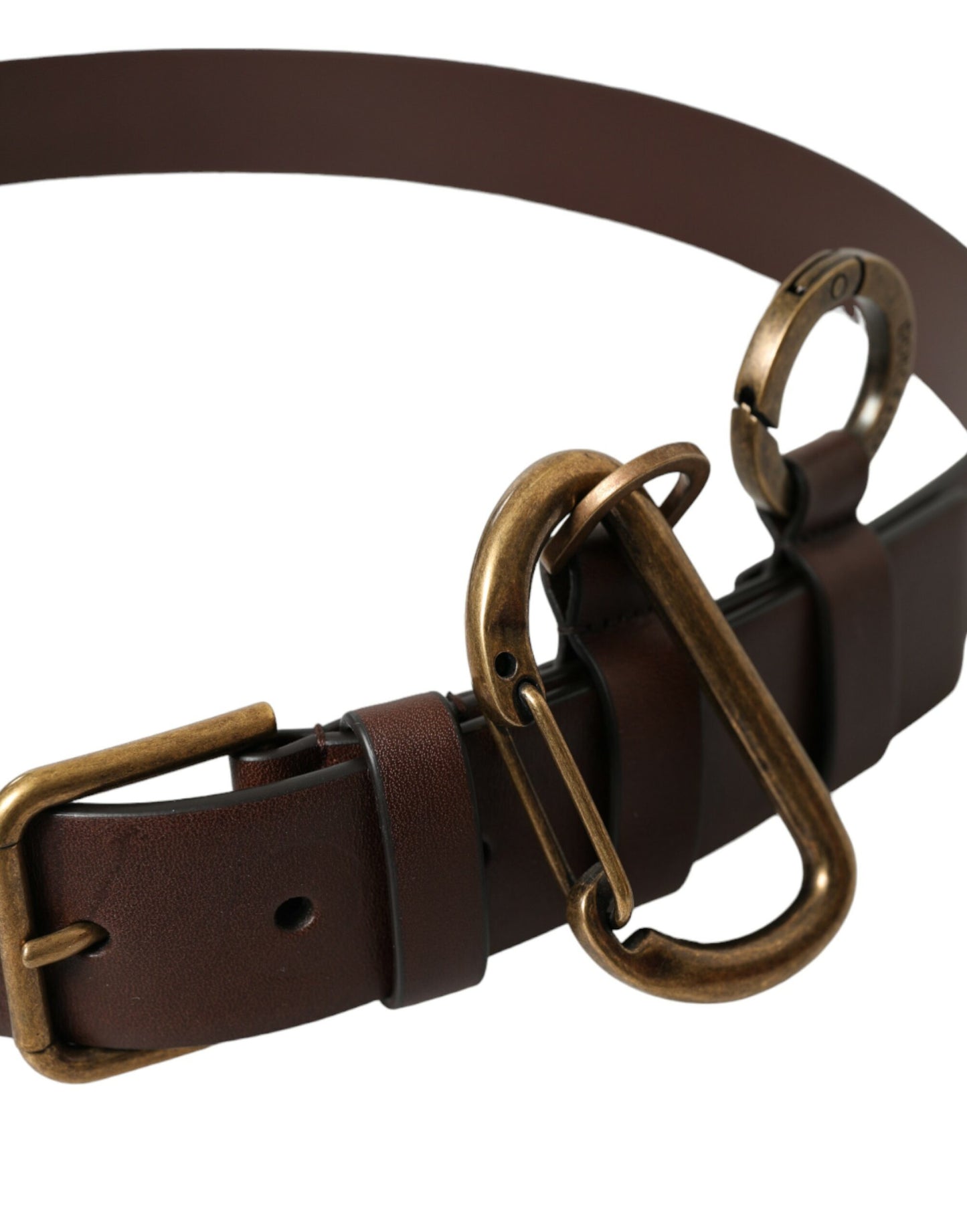 Dolce & Gabbana Elegant Calf Leather Belt with Metal Buckle Closure