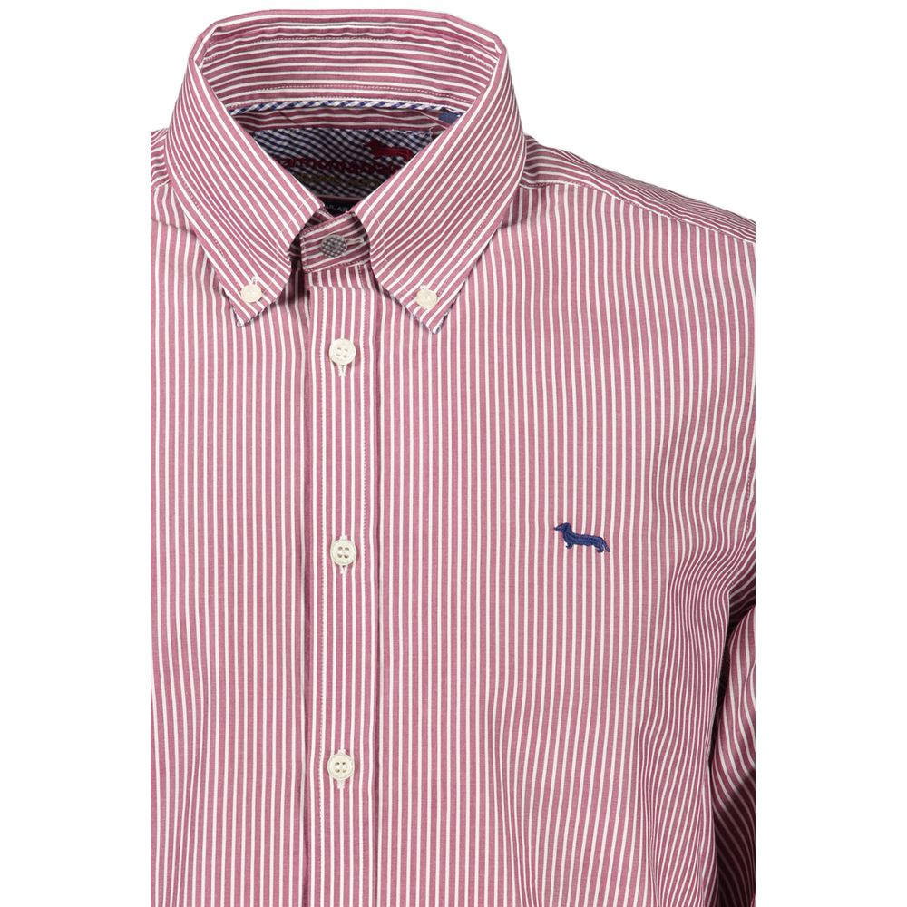 Harmont & Blaine Elegant Pink Narrow Fit Long Sleeve Shirt