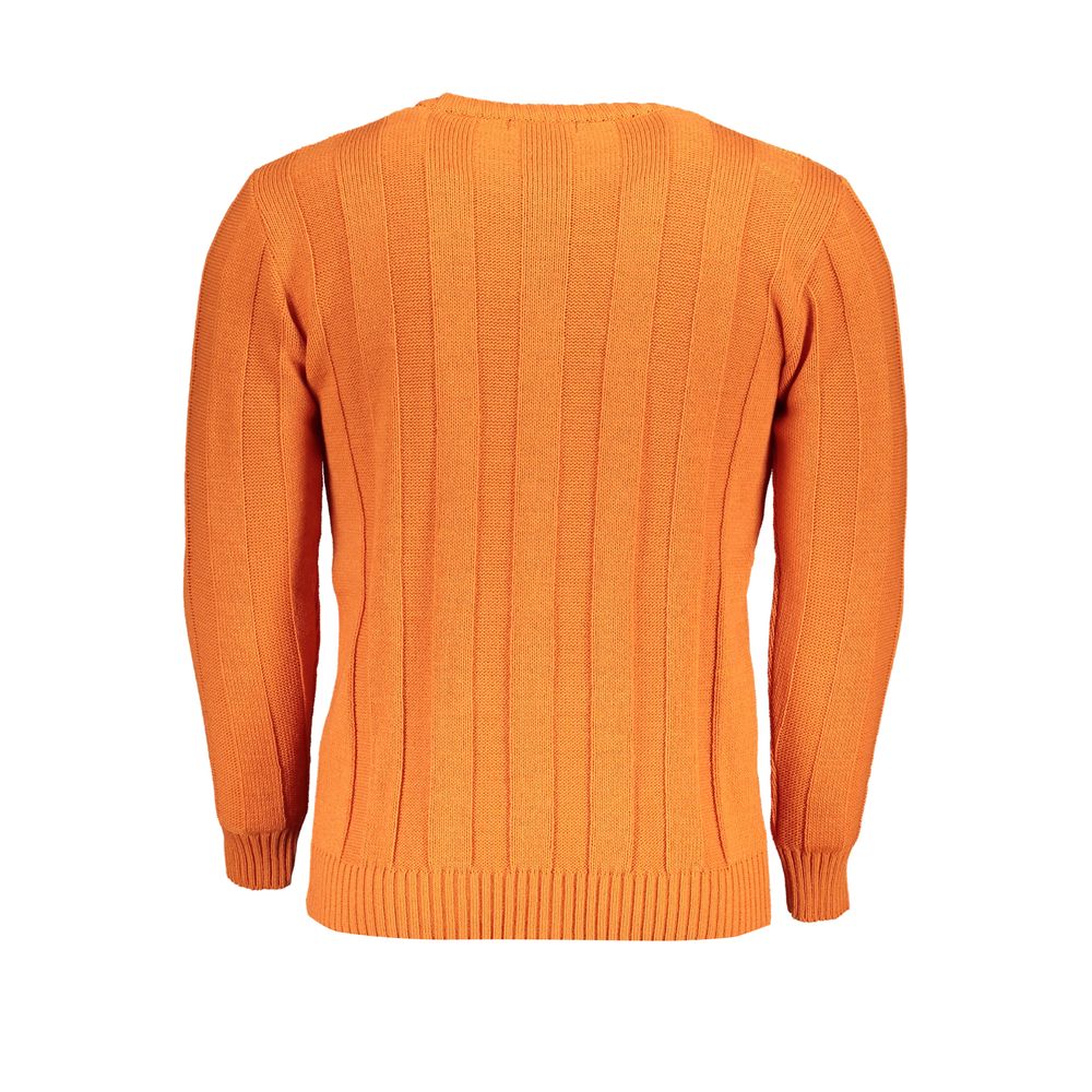 US Grand Polo Orange Fabric Sweater