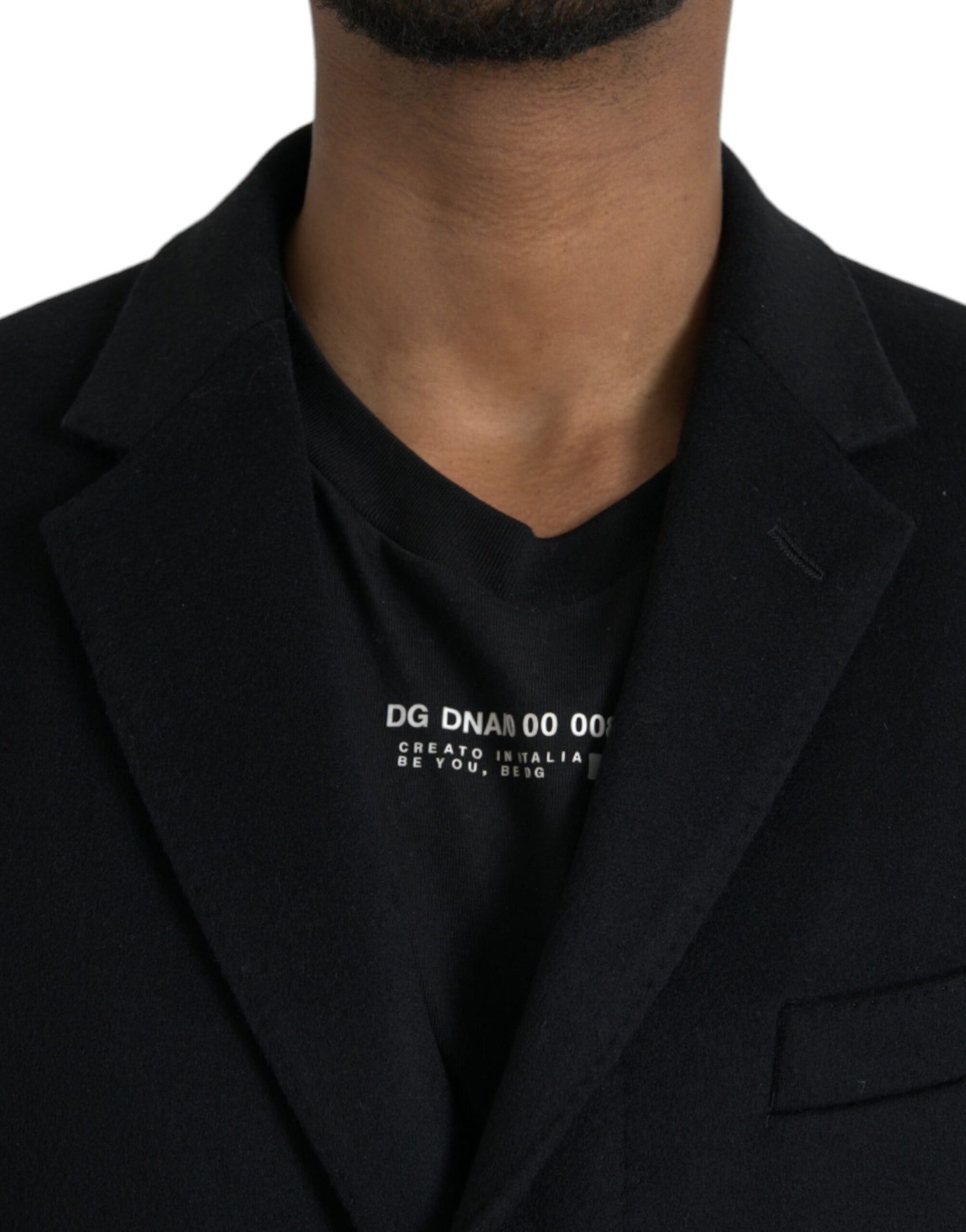 Dolce &amp; Gabbana Black Single Breasted Trench Coat Jacket