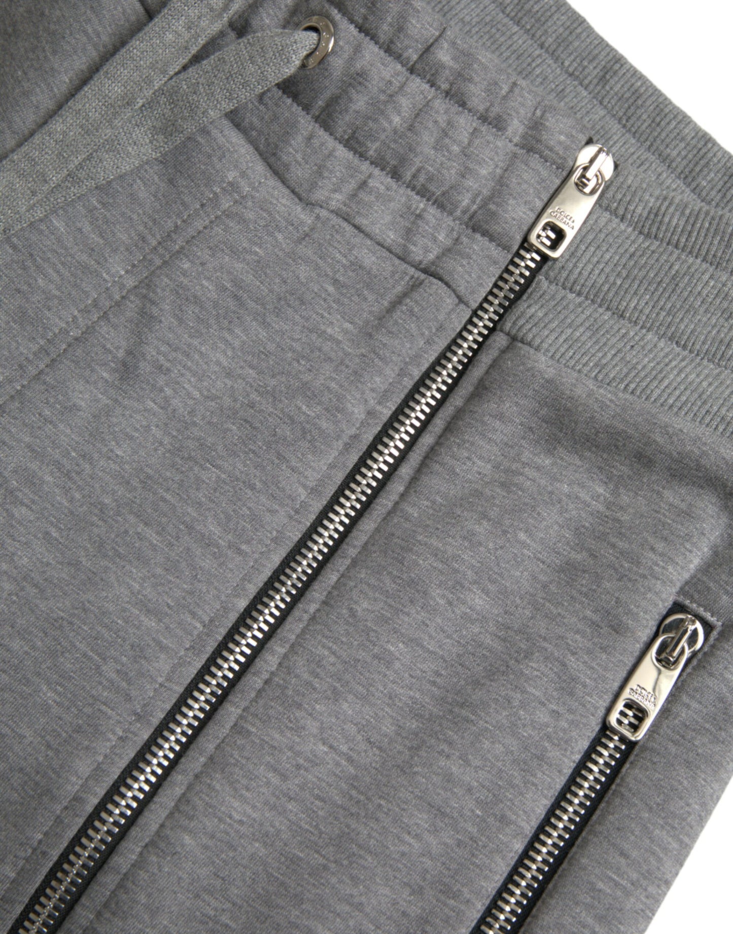 Dolce &amp; Gabbana Gray Cotton Jogger Skinny Sweatpants Pants