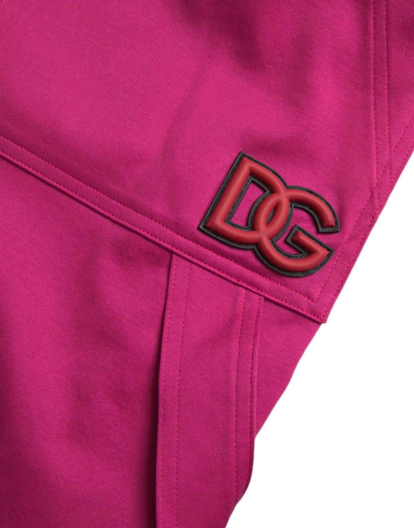 Dolce &amp; Gabbana Pink Logo Cargo Cotton Jogger Sweatpants Pants