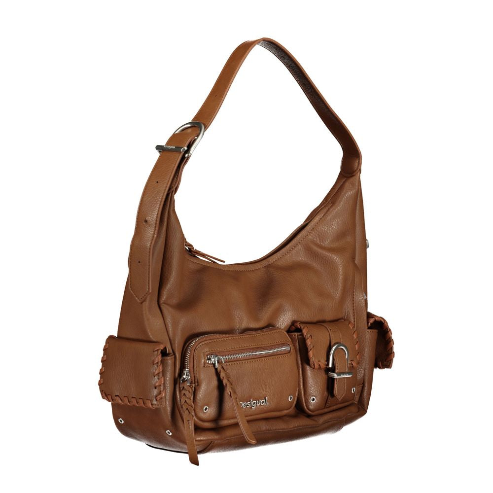 Desigual Brown Polyethylene Handbag