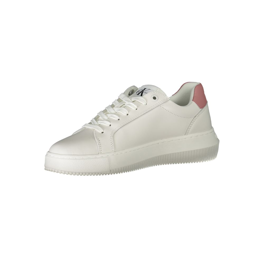 Calvin Klein White Polyester Sneaker