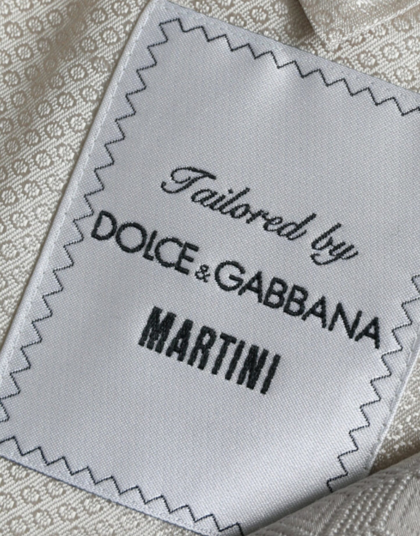 Dolce &amp; Gabbana Beige MARTINI Single Breasted Coat Blazer