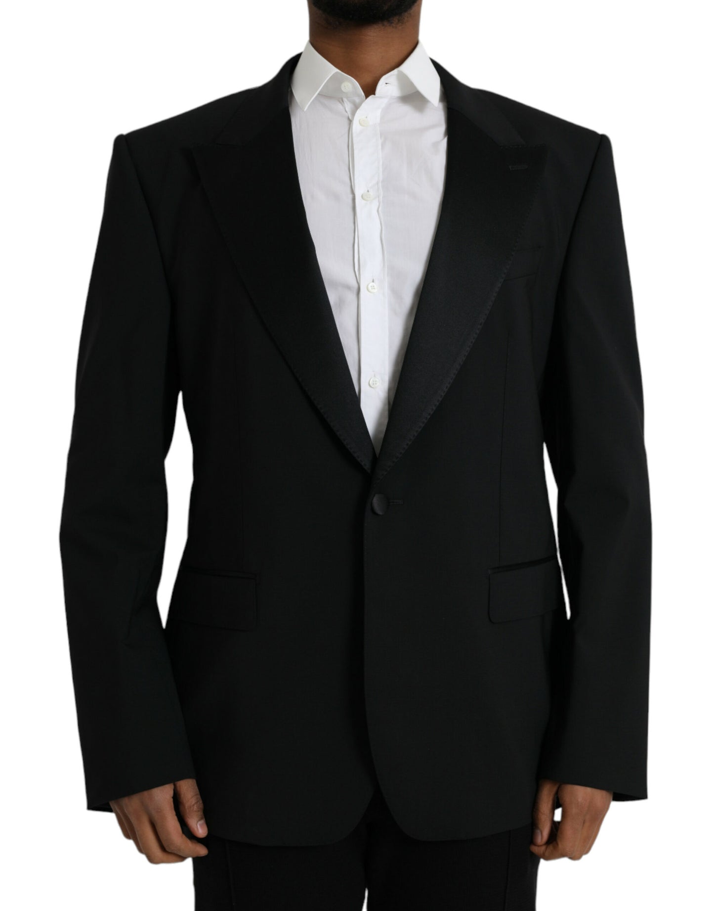 Dolce &amp; Gabbana Black SICILIA Single Breasted Coat Blazer