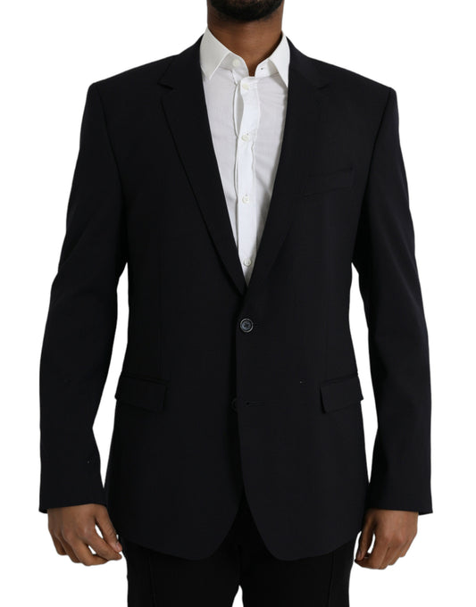 Dolce &amp; Gabbana Black MARTINI Single Breasted Coat Blazer