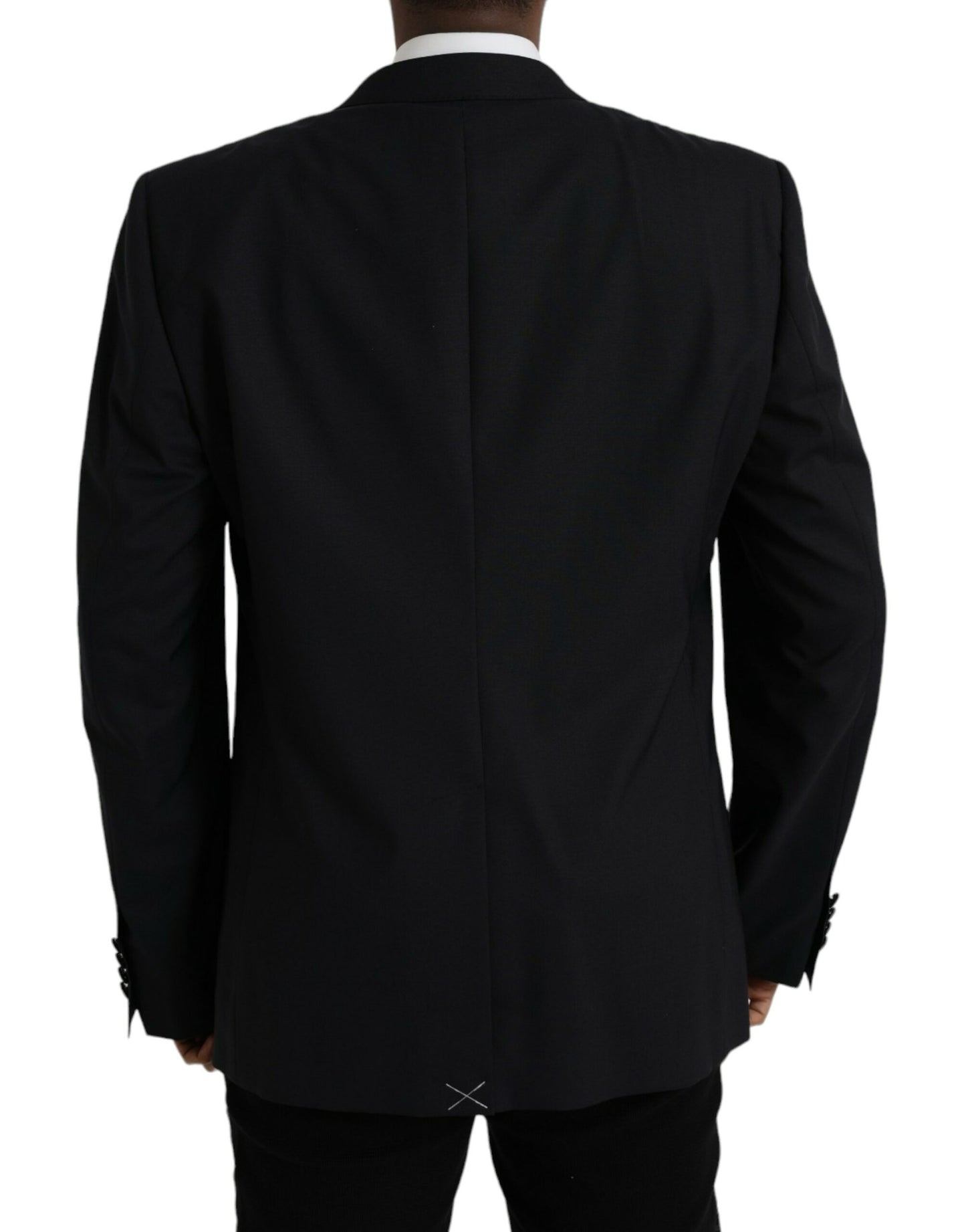 Dolce &amp; Gabbana Blue MARTINI Single Breasted Coat Blazer