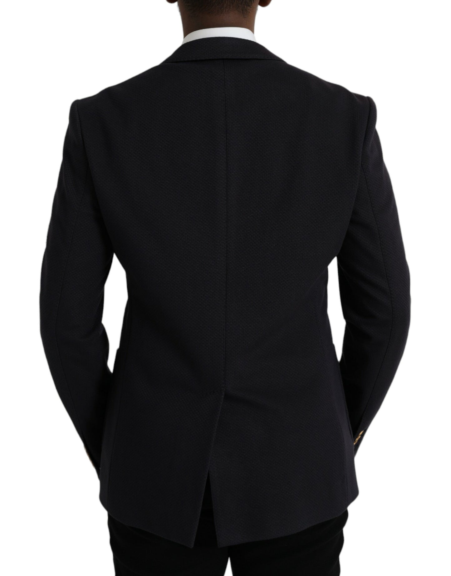 Dolce &amp; Gabbana Dark Blue Crown Bee Double Breasted Blazer