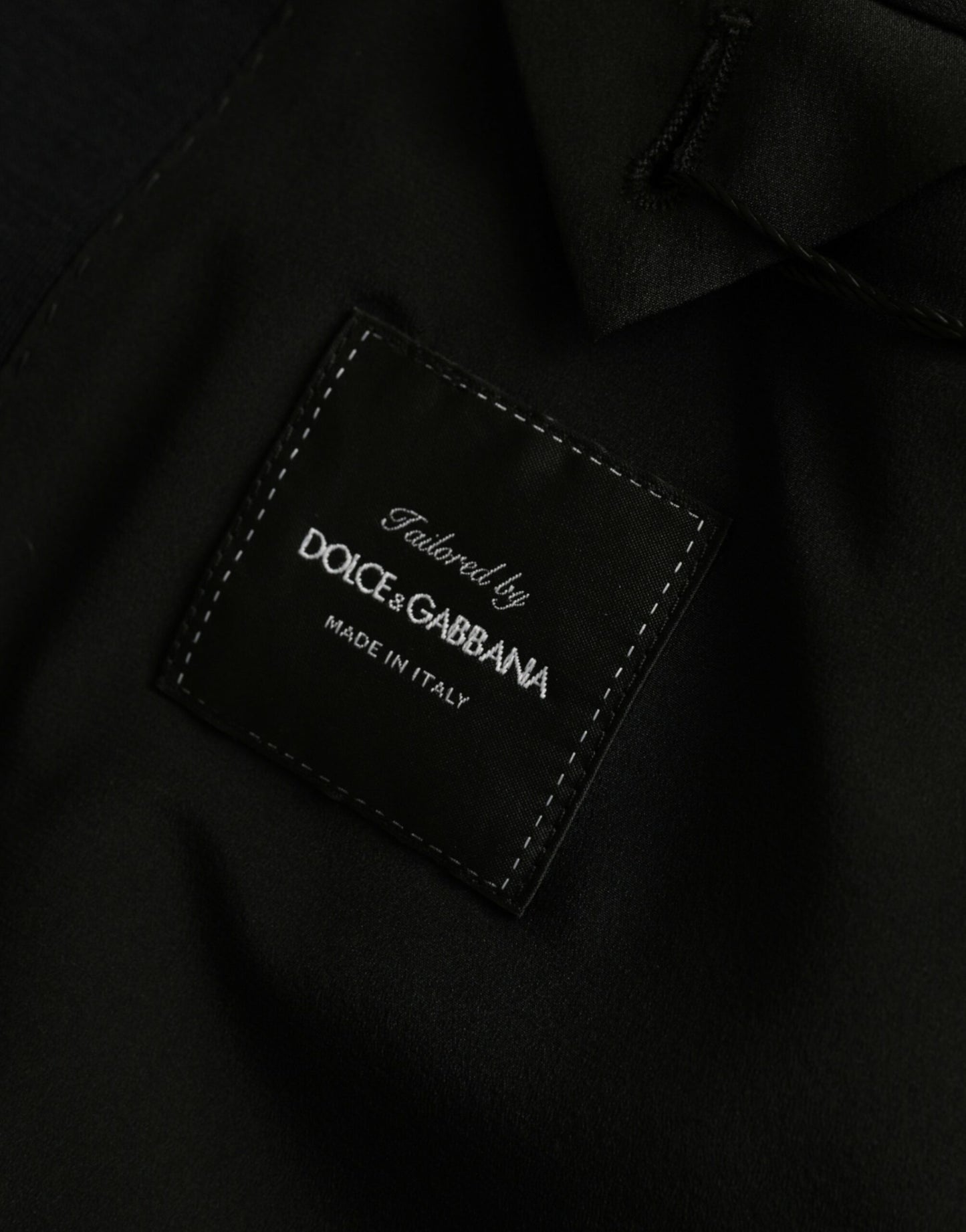 Dolce &amp; Gabbana Black Wool Notch Single Breasted Coat Blazer