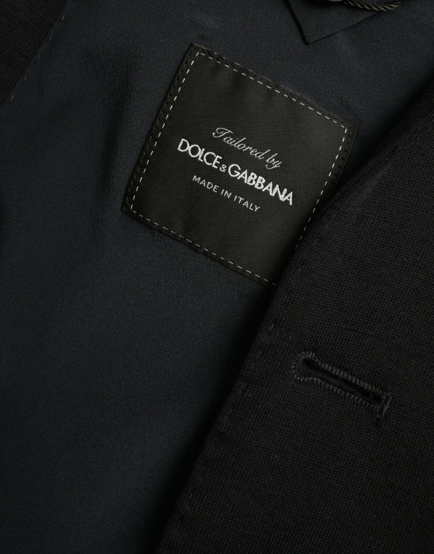 Dolce &amp; Gabbana Black Wool Single Breasted Coat Blazer