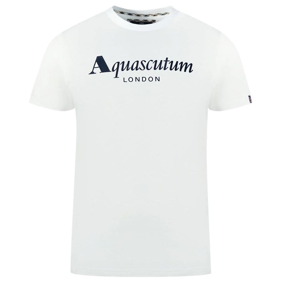 Aquascutum White Cotton Men's T-Shirt