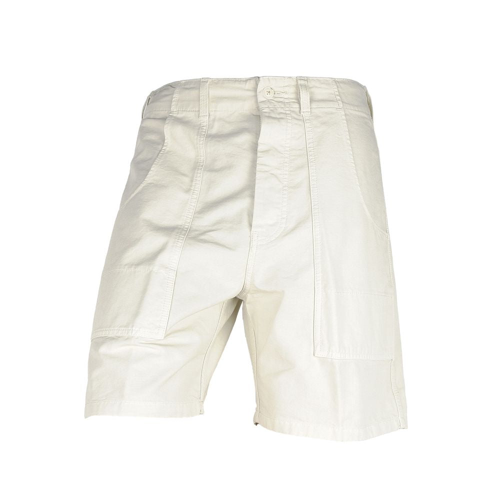 Don The Fuller White Cotton Men Bermuda Shorts