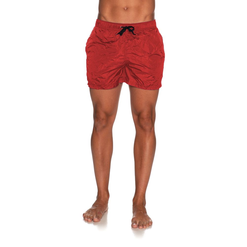 Refrigiwear Red Nylon Men's Swimwear Short