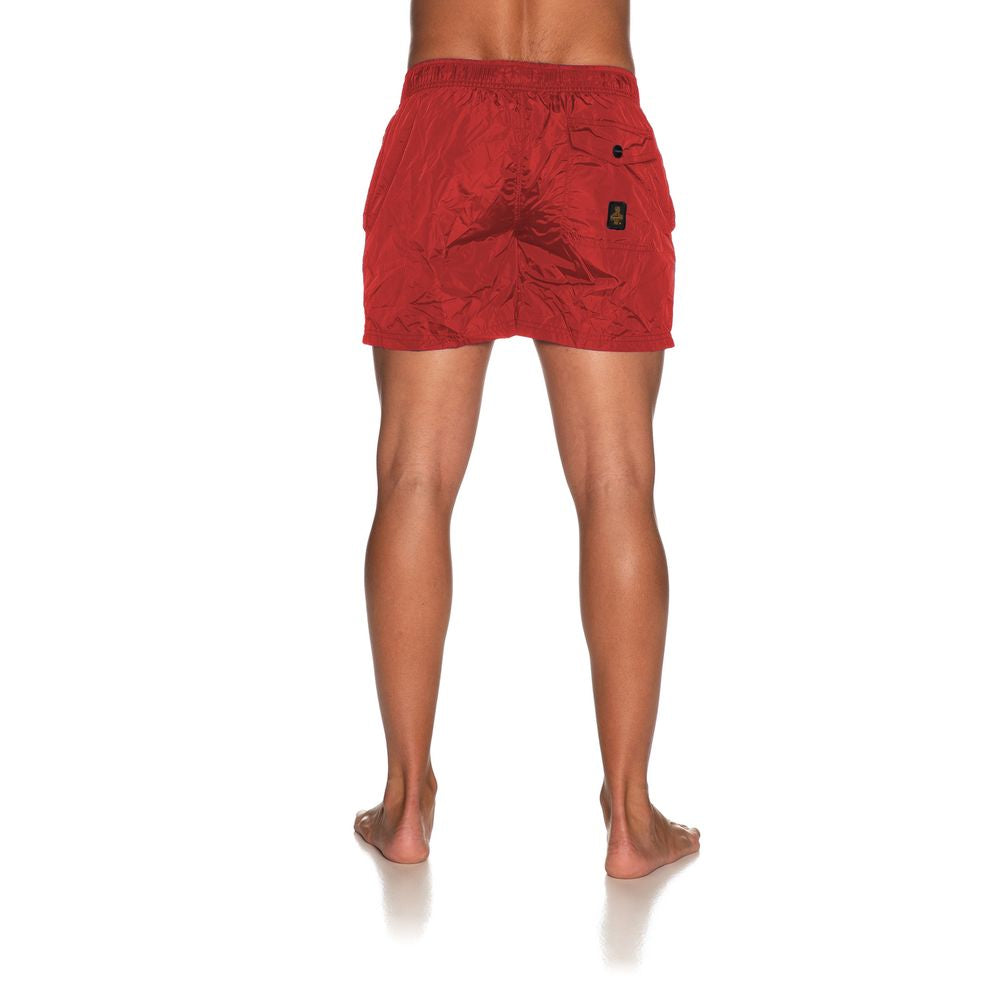 Refrigiwear Red Nylon Men's Swimwear Short