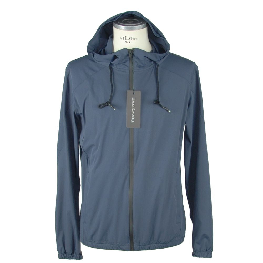 Emilio Romanelli Blue Synthetic Men's Jacket