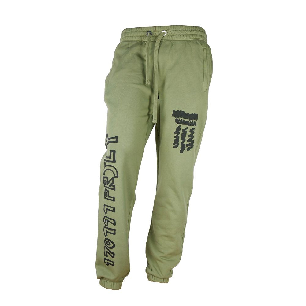 Diego Venturino Green Cotton Men's Track Trouser