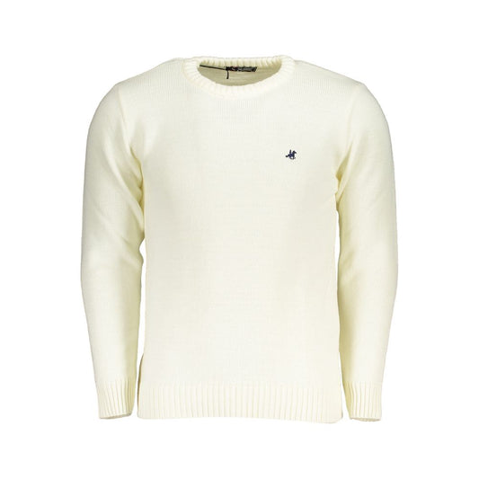 US Grand Polo White Fabric Sweater