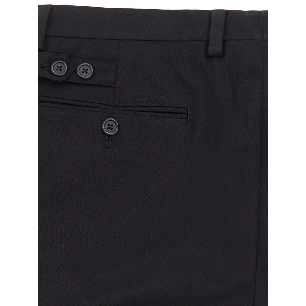 Dolce &amp; Gabbana Elegant Black Cotton Pants for Men