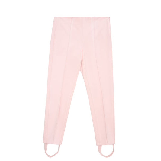 Lardini Elegant Pink Viscose Pants for Chic Style