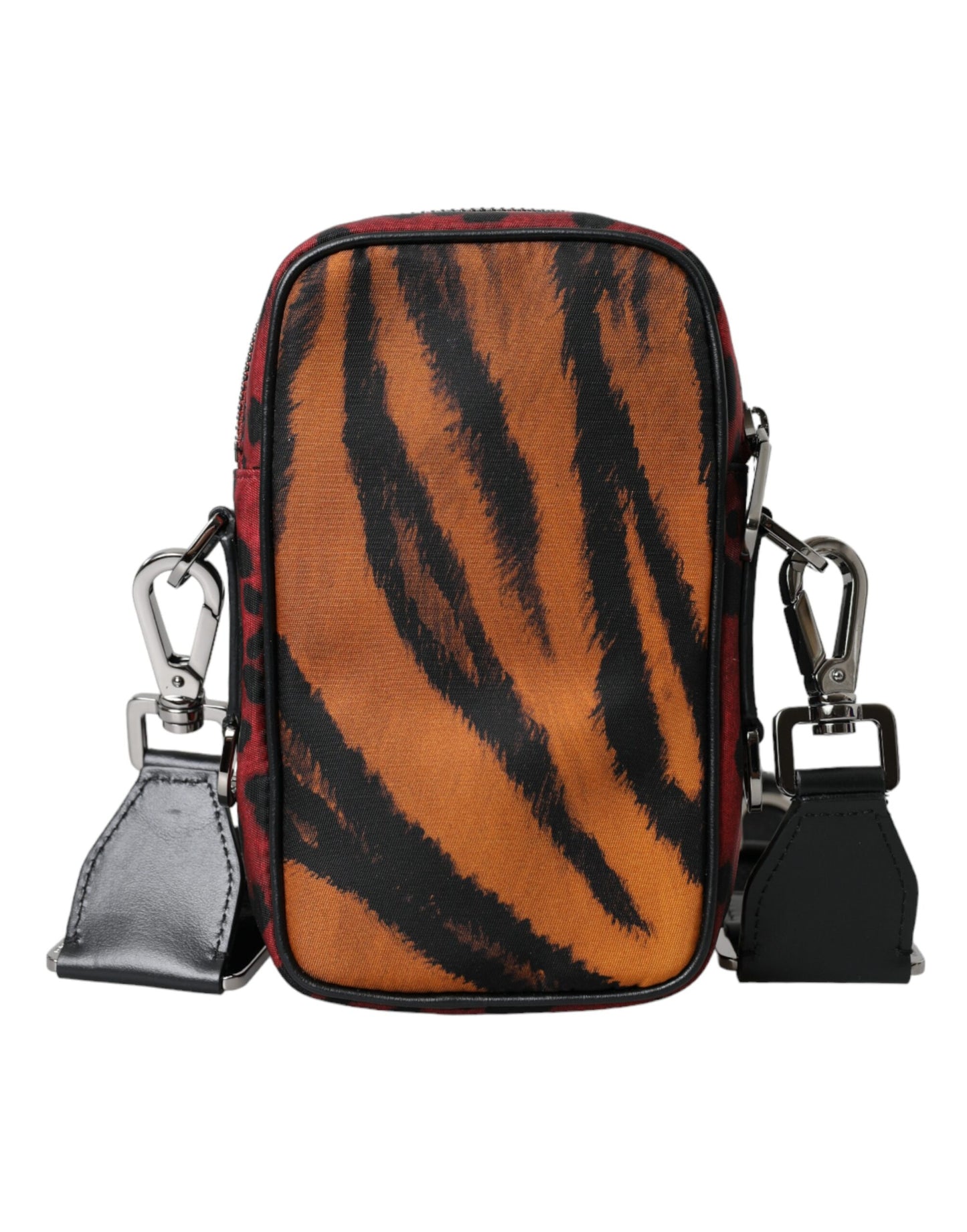 Dolce &amp; Gabbana Multicolor Tiger Print Nylon Logo Cross Body Bag