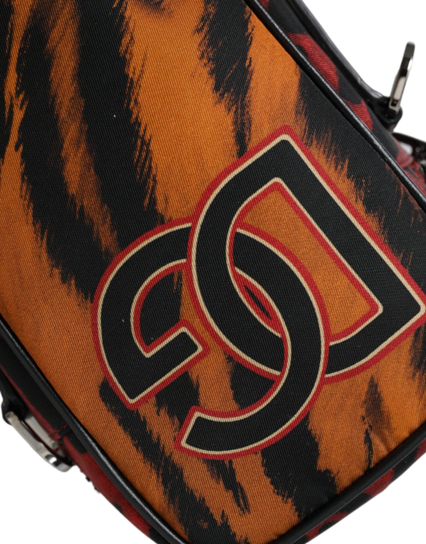 Dolce &amp; Gabbana Multicolor Tiger Print Nylon Logo Cross Body Bag