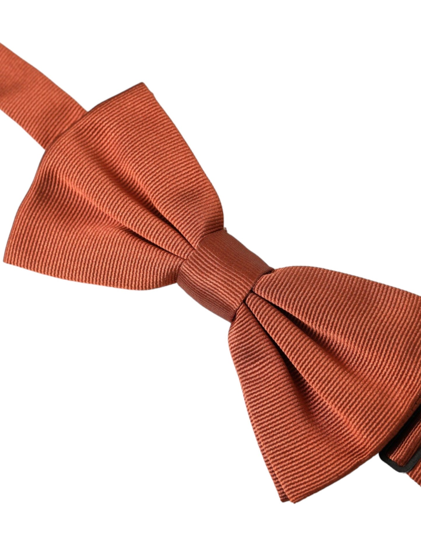 Dolce &amp; Gabbana Brown Silk Adjustable Neck Men Bow Tie