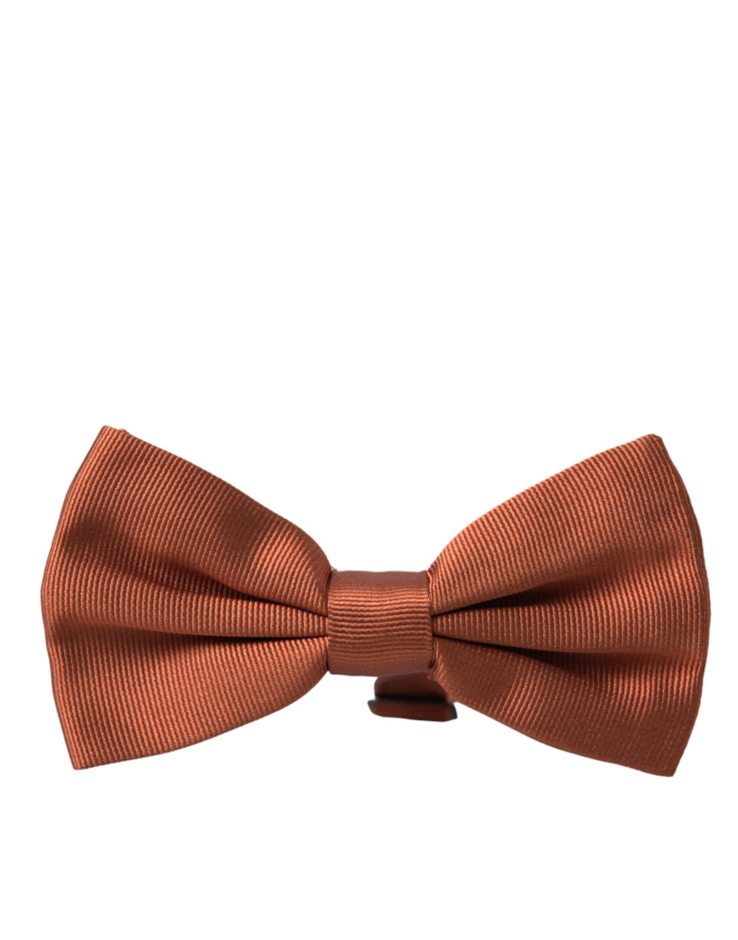 Dolce &amp; Gabbana Brown Silk Adjustable Neck Men Bow Tie