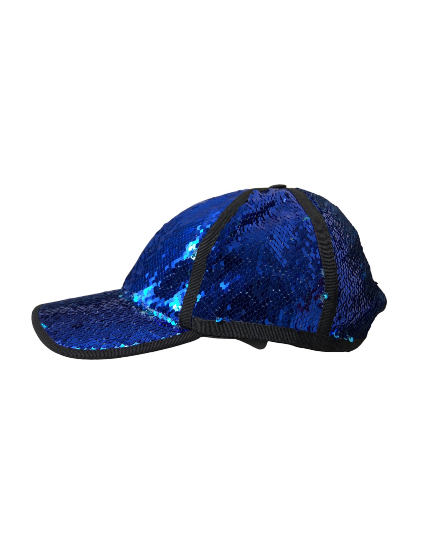 Dolce &amp; Gabbana Royal Blue Sequin Baseball Hat Men