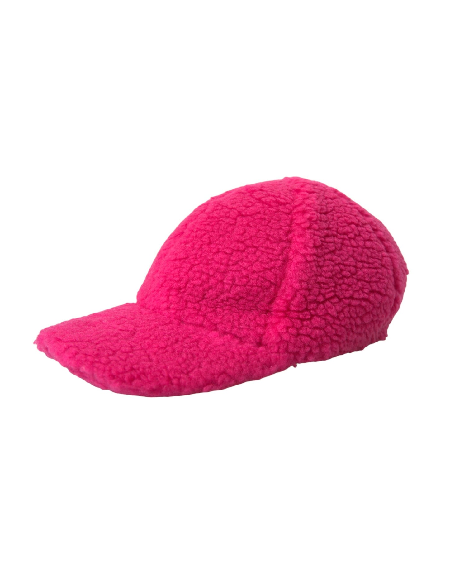 Dolce &amp; Gabbana Pink Fleece Plush Baseball Hat Men