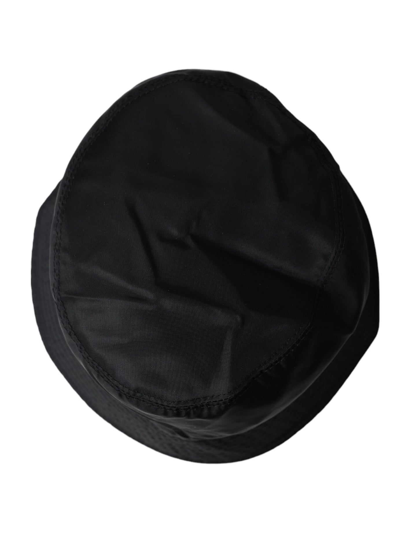 Dolce &amp; Gabbana Black Wide Brim Cap Bucket Hat Men